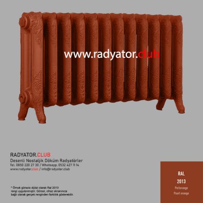 Decora 350-180 Ayaklı Desenli Döküm Radyatör, Ral 2013 |  6 Kolon Decora 350-180 Ayaklı Desenli Döküm Radyatör, Ral 2013 |  6 Kolon